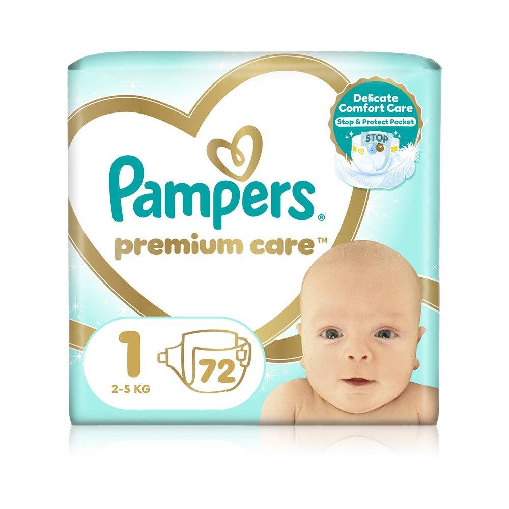 Pampers Premium Care storlek 1 engångsblöja 2-5 kg 72 st