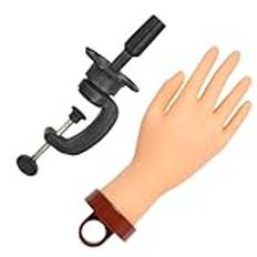 Träningshand för akrylnaglar - flexibla fingrar Fake Training Hand | Hand, False Mannequin Hands for Nail Practice, Nail Supplies för manikyr nybörjare