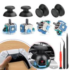 4 Stück Analoge Joystick Kompatibel mit Play Station 5 PS5 Kontroller Analog Thumbstick 3D-Joystick Reparatur Kit Ersatz