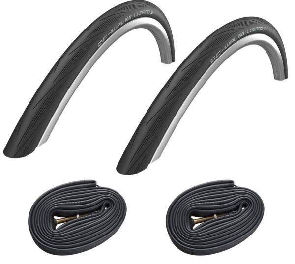 2 dæk + 2 slanger Schwalbe Lugano II Endurance 700x25 (25-622)