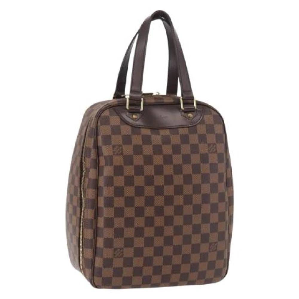 Louis Vuitton Vintage Pre-owned Damier Ebene Håndtaske - Vintage - Dame - Brun - ONE SIZE - Læder