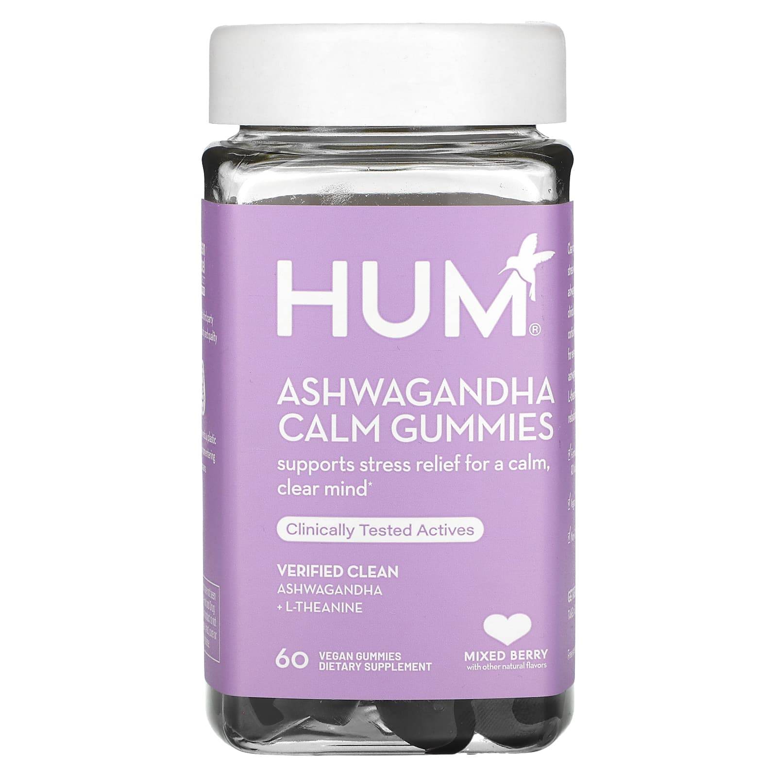Ashwagandha Calm Gummies, Blandade bär, Veganska gummies 60 stycken