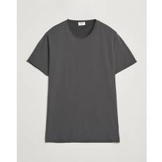 Filippa K Roll Neck Crew Neck T-Shirt Charcoal Grey