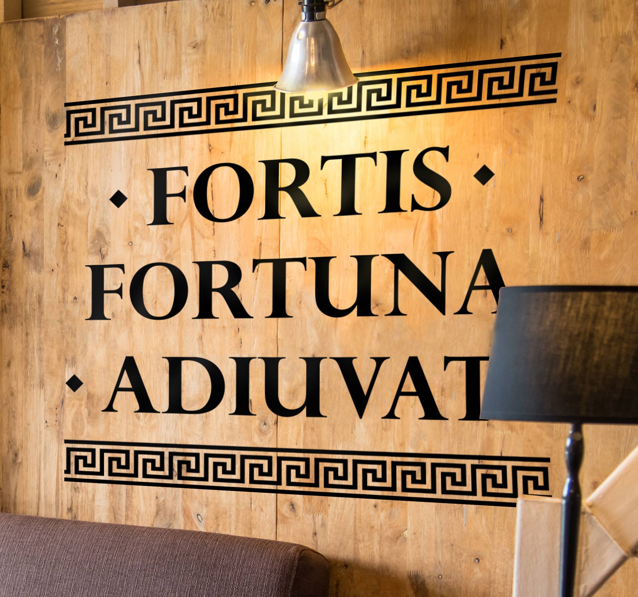 Förmögenhet gynnar det modiga motiverande väggklistermärket