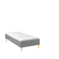 Kinnabädden - Jupiter Ramsäng Lightgrey 105 Extra Fast Träben Ek 19cm från Sleepo - Grå (105x200)