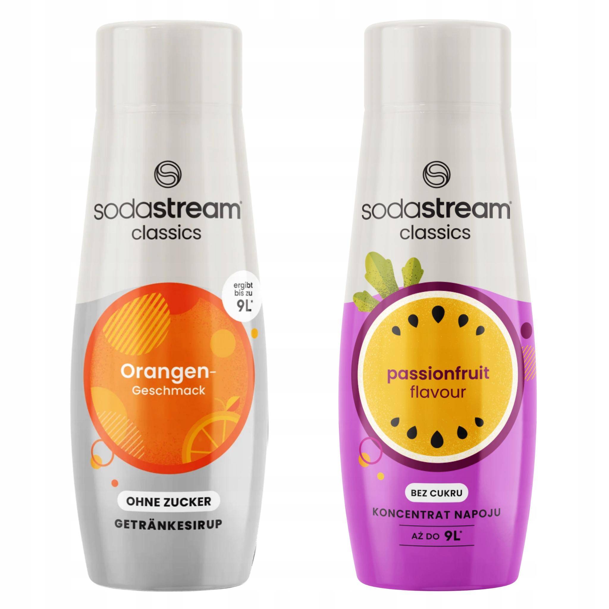 SodaStream Orange Zero Sugar-Free Orange + Passionfruit Syrups