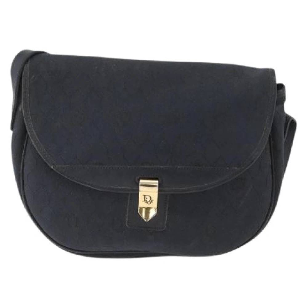 Dior Vintage Pre-owned Vintage honeycomb flap crossbody taske - Vintage - Dame - Sort - ONE SIZE - Uld