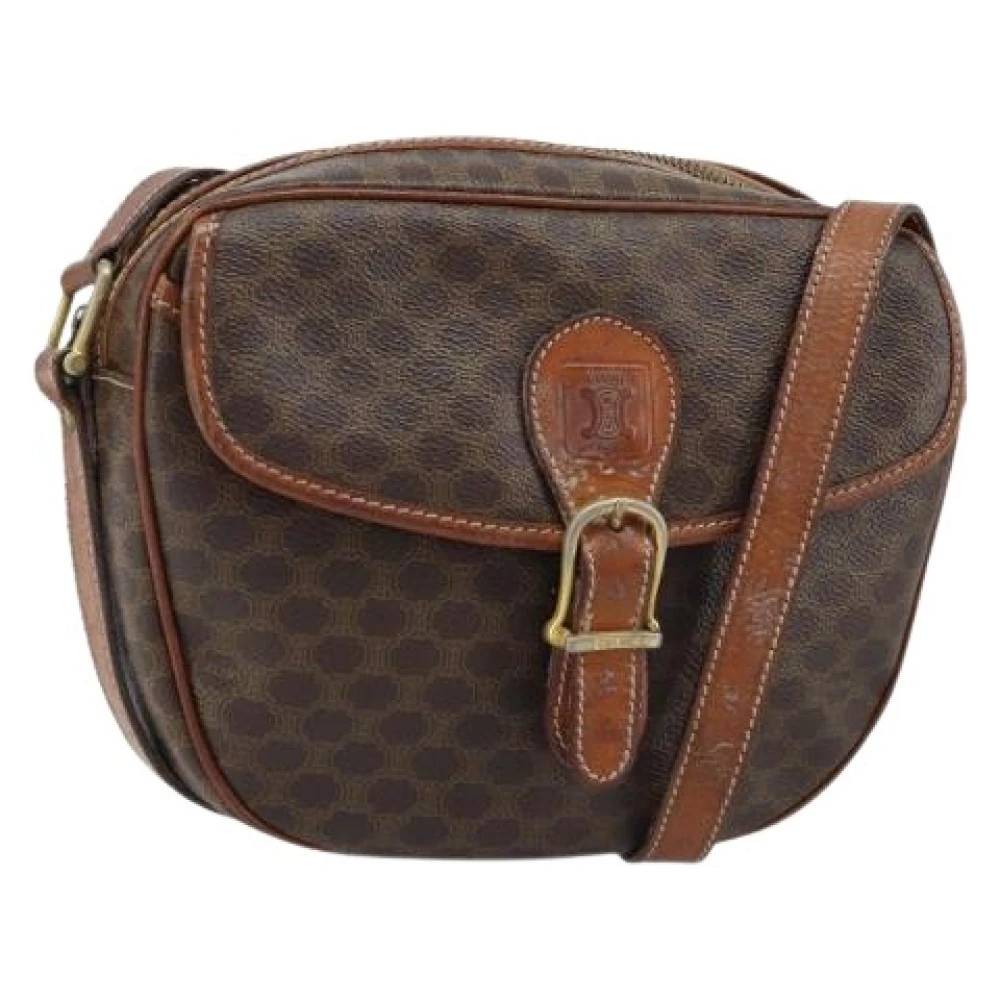 Celine Vintage Pre-owned Vintage Skuldertaske - Vintage - Dame - Brun - ONE SIZE - Uld