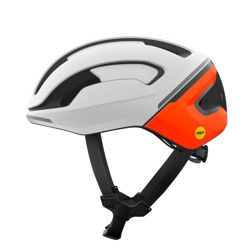 Poc Omne Beacon MIPS - Racerhjälm Hydrogen White / Fluorescent Orange Matt M (54 - 59 cm)