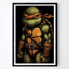 Illustration Plakat: Fighter ninja skildpadde av Design Mobilunik