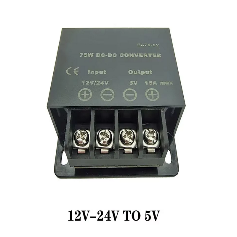 12V 24V to 5V 5A 10A 15A DC DC Converter Step Down Voltage Regulator Buck Converter Car Power Supply Transformer Module