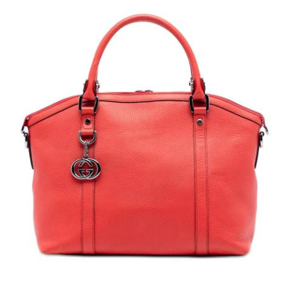 Gucci Vintage Pre-owned The Dome Handbag - Vintage - Dame - Rød - ONE SIZE - Uld