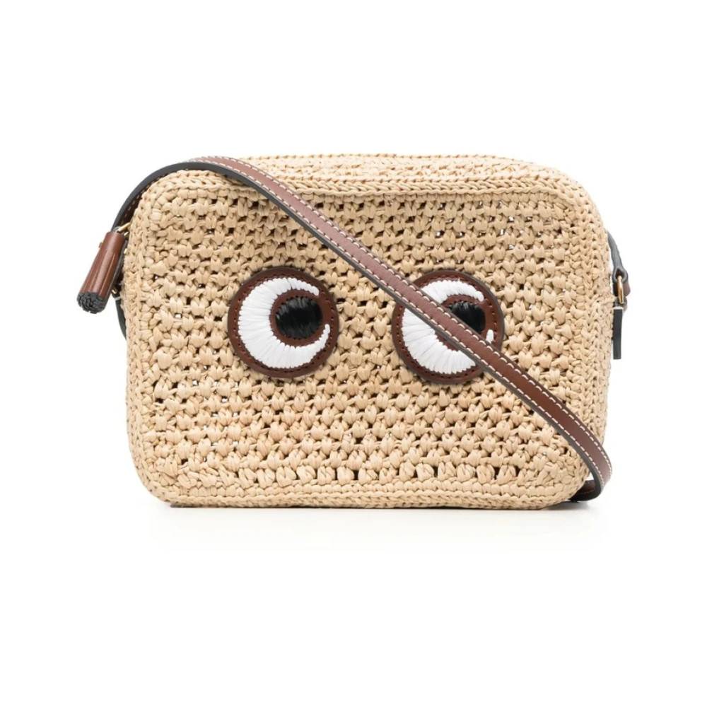 Anya Hindmarch Eyes Crossbody Taske - Tasker - Dame - Beige - ONE SIZE - Uld