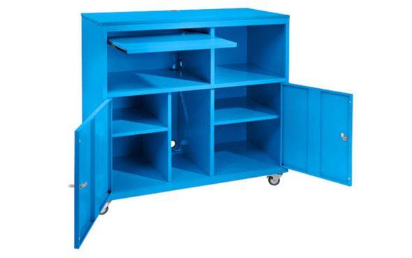 PC-bord Fegen, BxDxH 1180x590x1184 blå