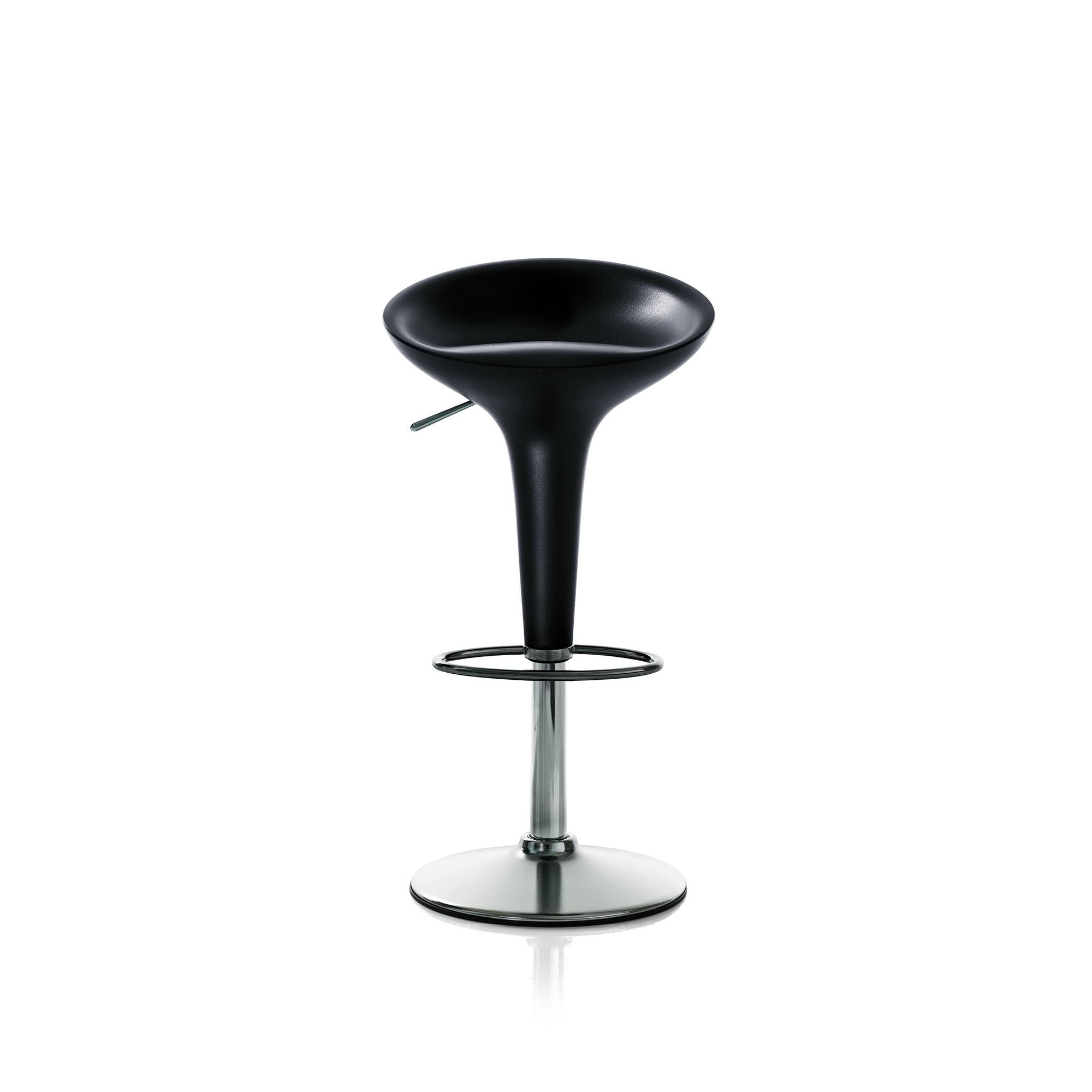 Magis - Bombo Stool Adjustable height White - Barstole og bartaburetter - Stefano Giovannoni - Hvid - Metal/Plast
