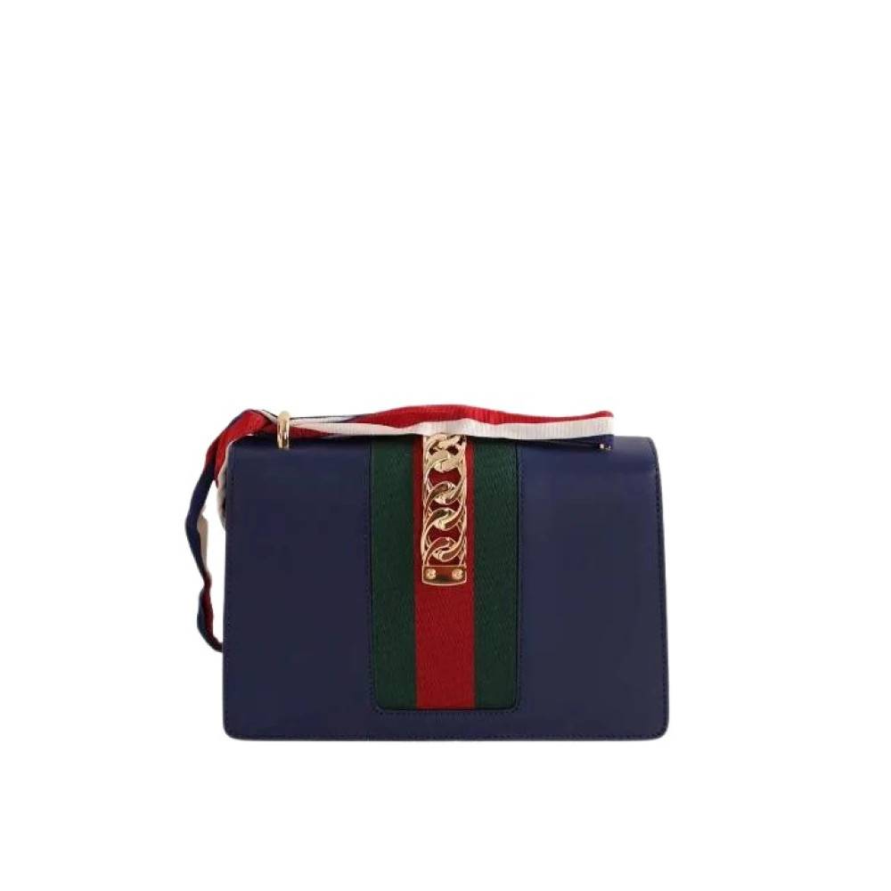 Gucci Vintage Pre-owned Sylvie Skuldertaske - Vintage - Dame - Blå - ONE SIZE - Uld