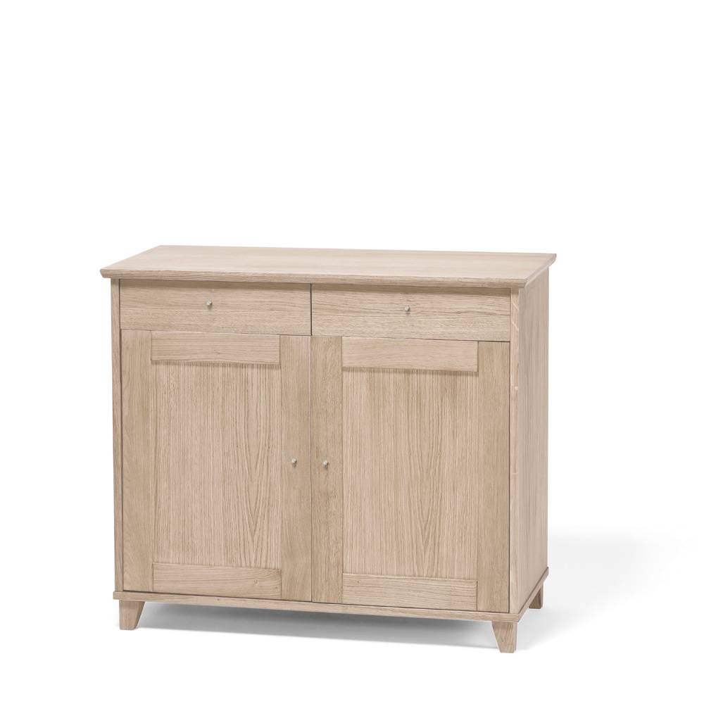 Sideboard 2 dörrar vitoljad ek