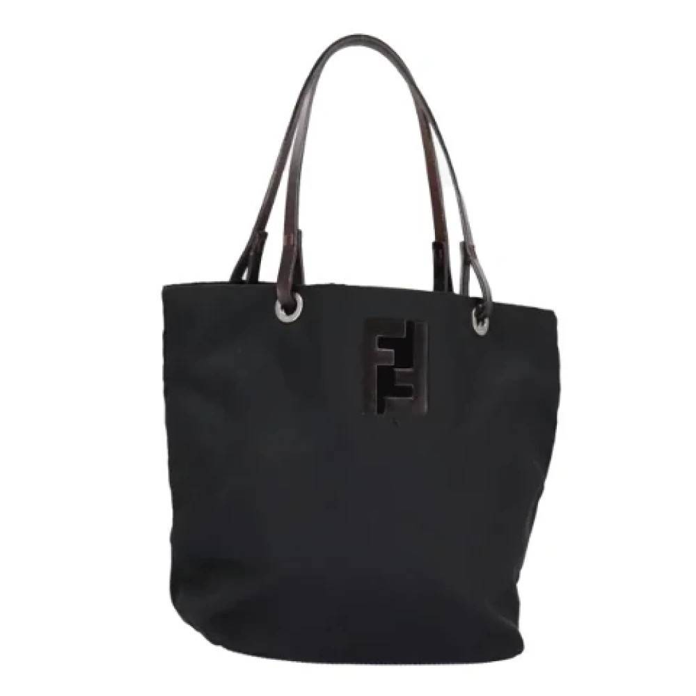 Fendi Vintage Pre-owned Laeder hndtasker - Vintage - Dame - Sort - ONE SIZE - Nylon