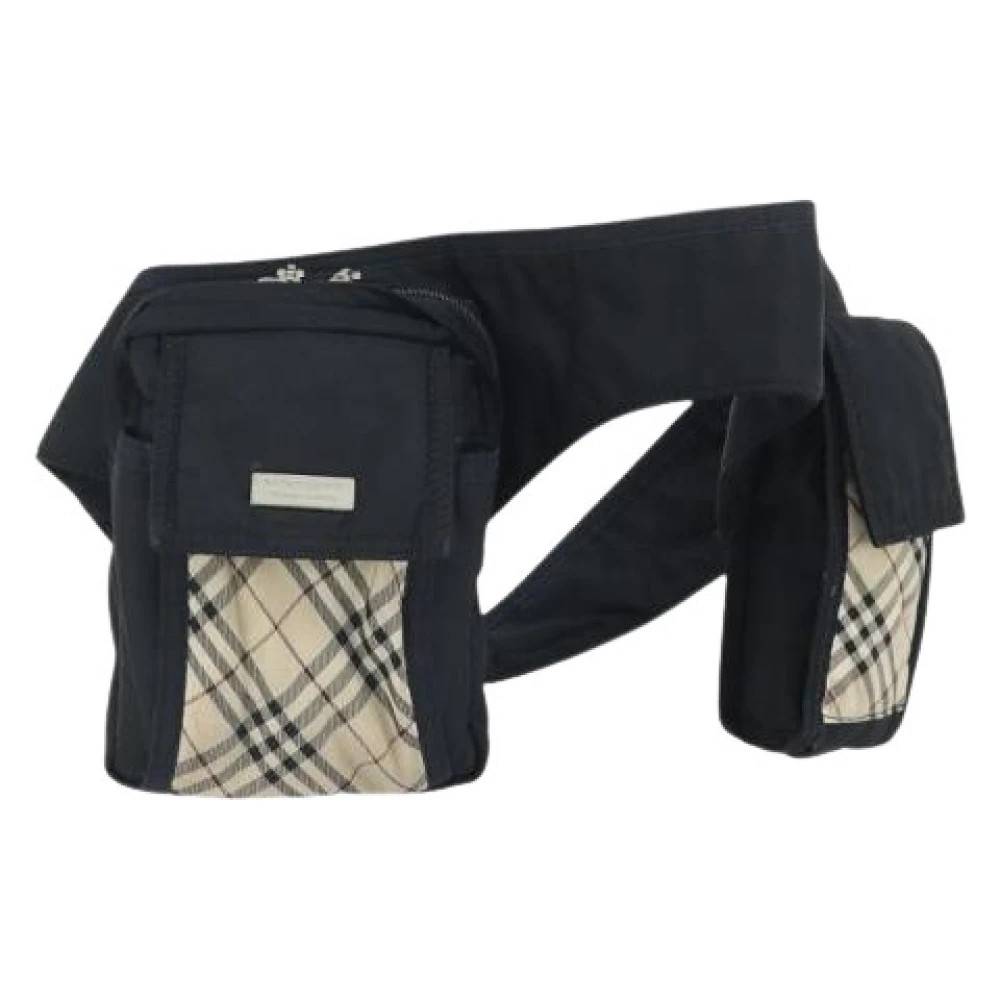 Burberry Vintage Pre-owned Nylon Crossbody Bæltetaske - Vintage - Dame - Sort - ONE SIZE - Nylon