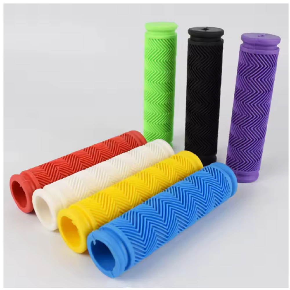 1Pair Bicycle Handlebar Grips Anti-skid Bike Handle Bar Grips Rubber Covers Fixed Gear BMX MTB Mountain Bike Bicycle Accessories