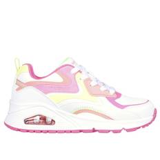 Skechers Girls Uno Gen1 - Color Surge - White Multi