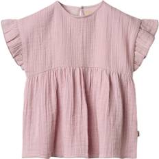 Wheat Kjole Thit Str 68/6m - Lavender Mist Kjoler Bomuld hos Magasin