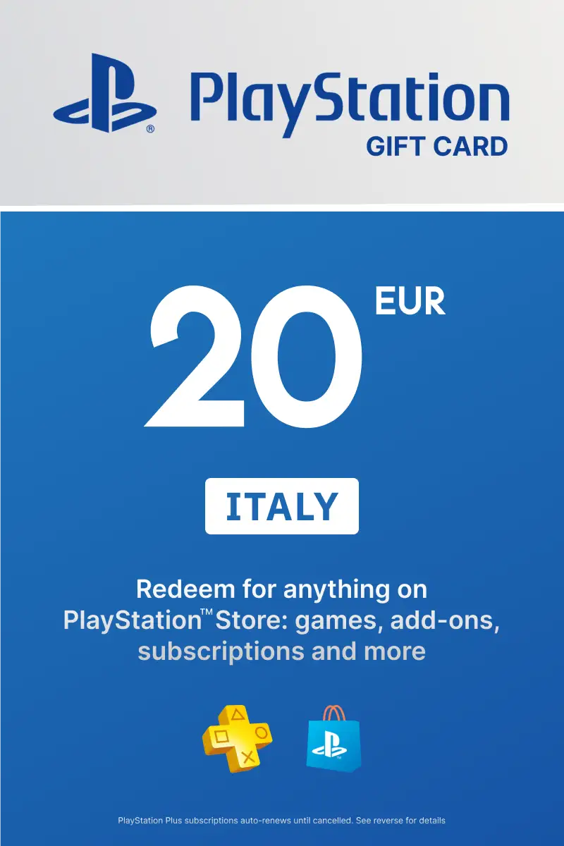 PlayStation Network Card 20 EUR (IT) PSN Key Italy