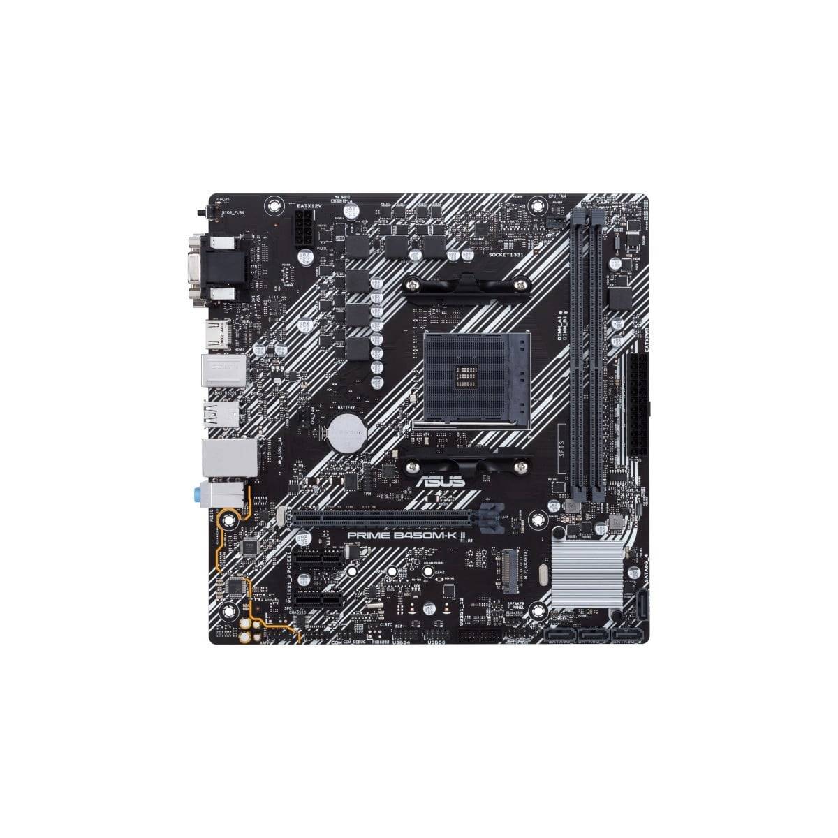 ASUS Prime B450M-K II AMD B450 Uttag AM4 micro ATX 90MB1600-M0EAY0
