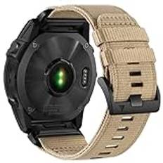 Yooside Robust klockarmband i nylon för Garmin Fenix 7X/Fenix 6X/Fenix 5X/Enduro, justerbart, vävt 26 mm-Quick Fit-sportarmband i nylon, med spänne i rostfritt stål, passar Epix Pro 51 mm, QuickFit
