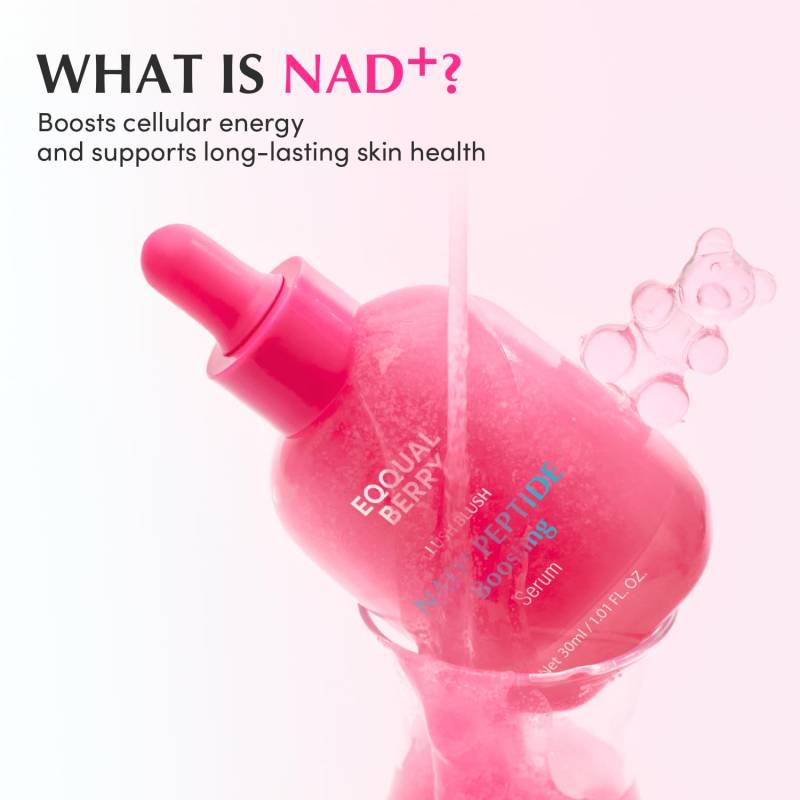 TEMU Eqqualberry Nad+ Peptide Serum | Korean Skincare Tightening Serum With 5 Ceramides And Vegan Collagen For Wrinkles And Glow (1 Oz/