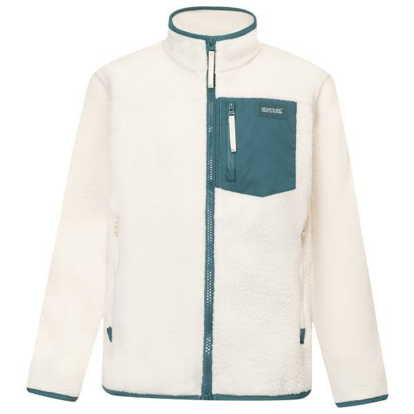 Regatta Junior Frankie Warm Fleece Fleecejacka Barn Storlek 11-12 Years Färg vit