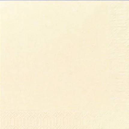Duni Tissue Serviet 3 lags 1/4fold Buttermilk 33x33cm 1000 stk