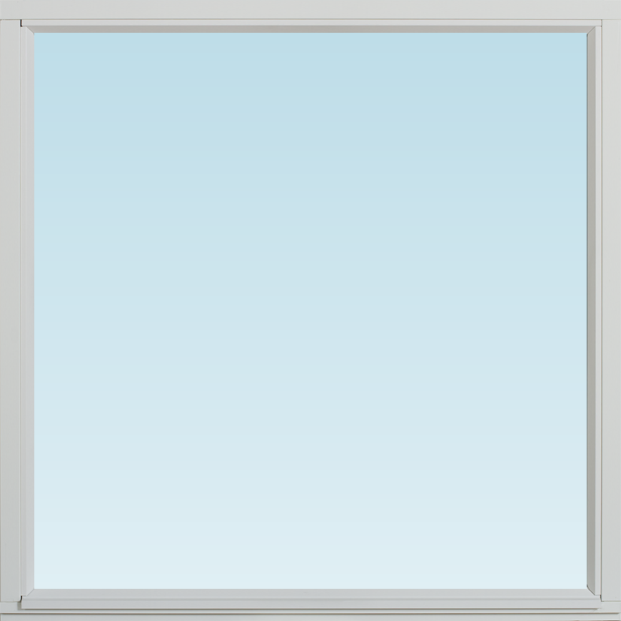 Svenska Fönster SF fast fönster 1080x1080mm 1-luft, insida trä utsida trä, 3-glas  (11x11)