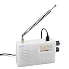 Corghd TEF6686 mini uppladdningsbar fullbandsradio FM/LW/MW/SW radiomottagare med 1,8 skärm reservdelar