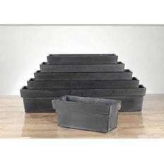 Altankasse Sort Zink - 17x100 cm