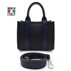 Women&#39;s Shoulder Bag. Made In Italy. Made Of Genuine Leather. Travel, Business Trip, Vacation, Work, Commuting, Light Luxury Style. Y2k. Retro, Fashio - D26 Dark Blue