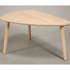 CT 10 - Sofabord i massiv bøg med organisk trekantet form og størrelse 118 x 82 cm Højde 50 cm Sæbebehandlet