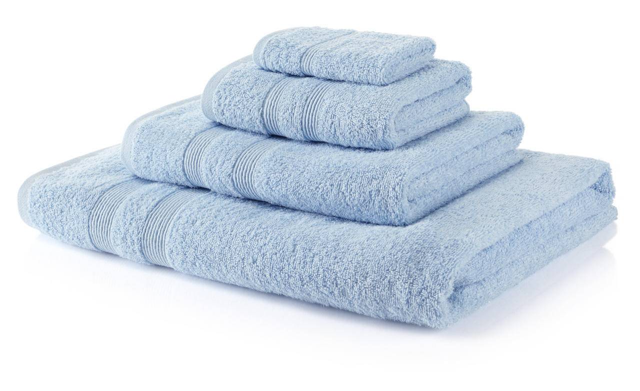 5 Piece Sky Blue Towel Bale 500 GSM - 2 Face Cloths, 1 Hand Towel, 1 Bath Towel, 1 Bath Sheet - 100% Cotton