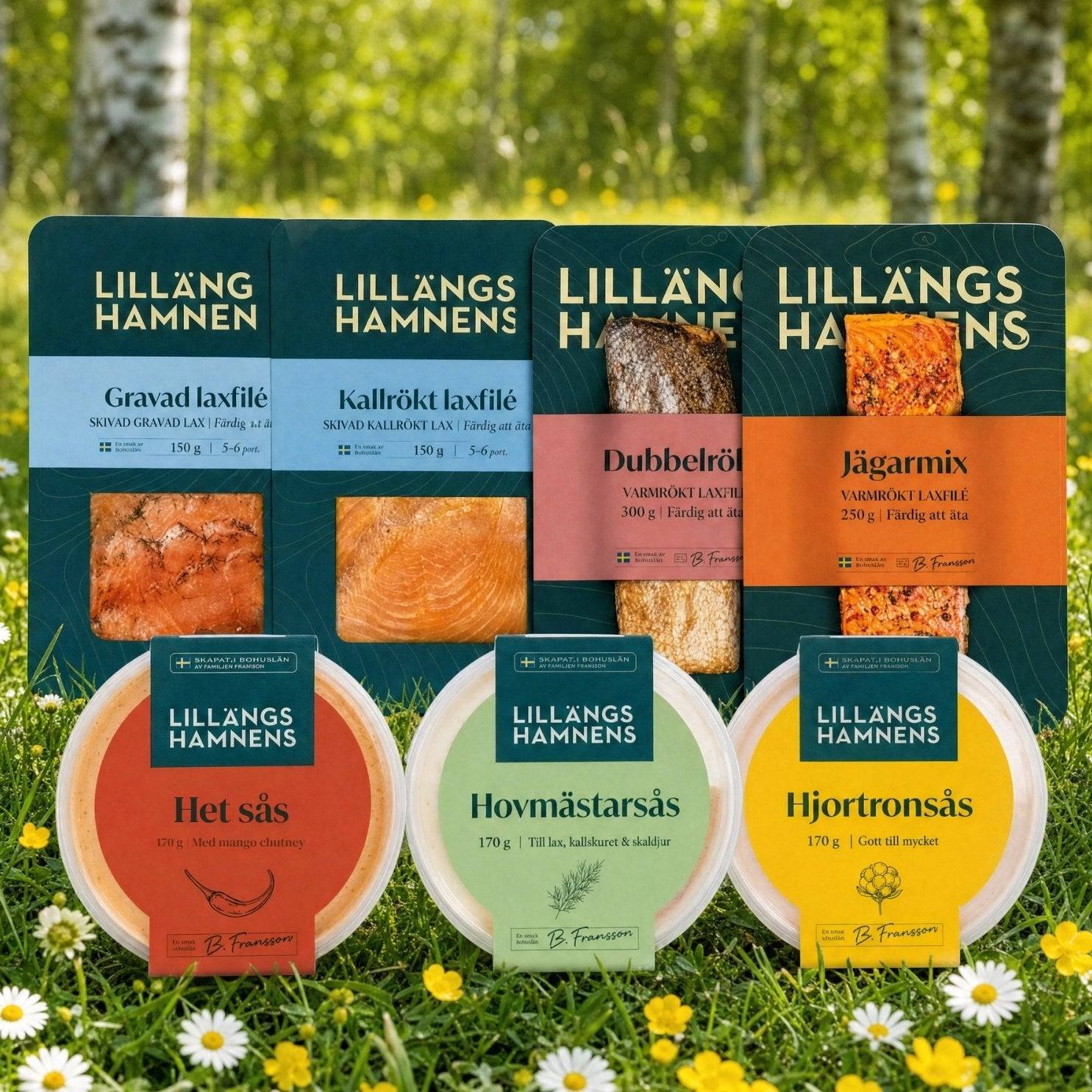 Midsommarlåda – Färsk rökt lax och gravad lax till midsommar - Fri Frakt