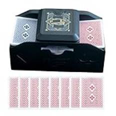 Electric Poker Shuffler, Automatic Poker Card Shuffler | Electric Poker Shuffling Machine | Robusta Construction Board Games -tillbehör för vuxna, ungdomar, gamla människor