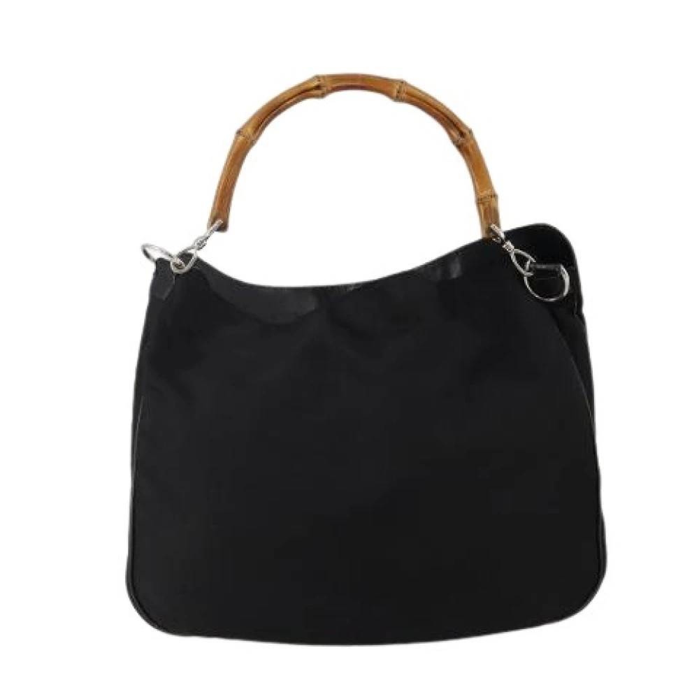 Gucci Vintage Pre-owned Vintage Skuldertaske - Vintage - Dame - Sort - ONE SIZE - Uld