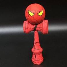 Spindel kendama trä full spricka kendama tecknad skicklig kendama utomhus jonglering spel boll leksaker för
