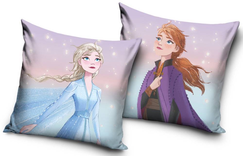Disney Frozen kuddfodral i velour 40x40 cm