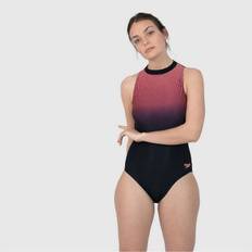 Speedo Placement Hydrasuit Badedragt (Sort/Rød) - Damer - GB 32" - EUR 36