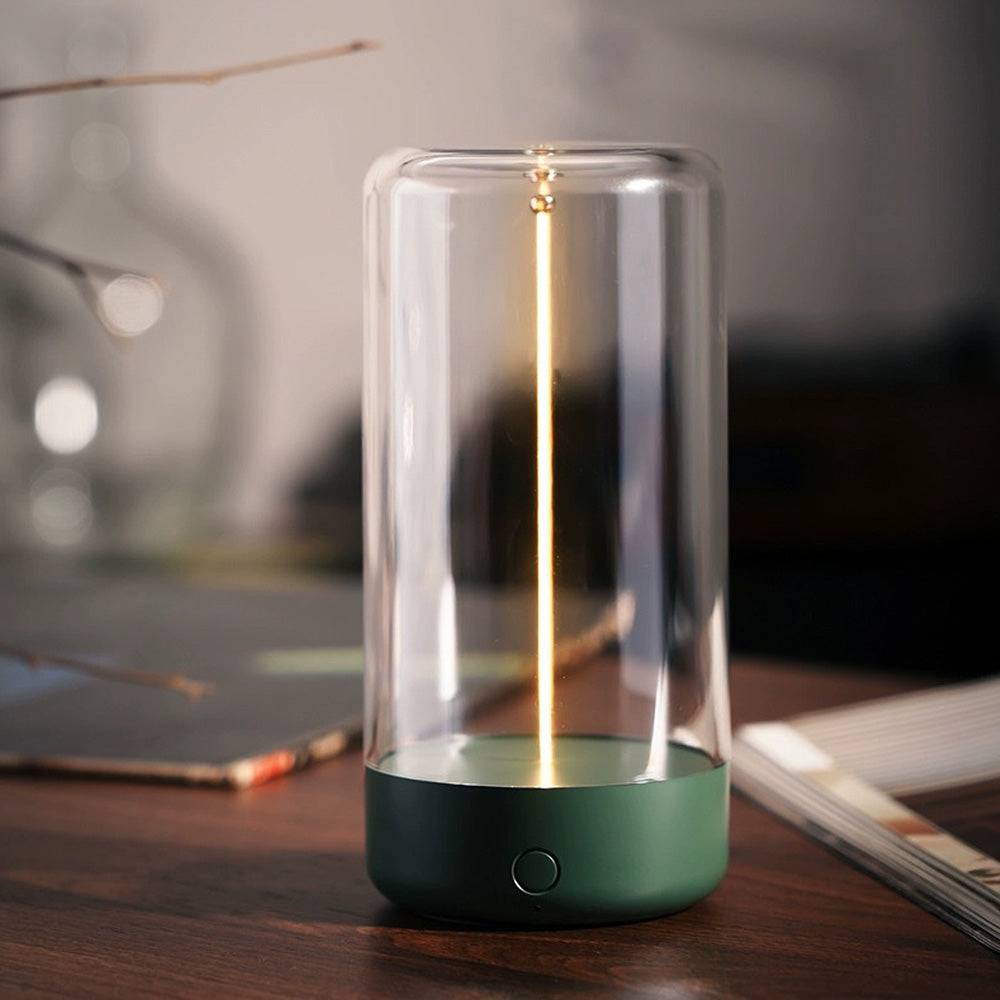 FlexiGlow Bordslampa - Modern Magnetisk Trådlös Bordslampa - Grön