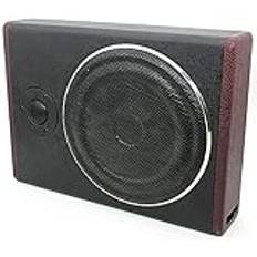 SABUIDDS 600 W aktiv subwoofer bilset 8 tums baslåda aktiv subwoofer undersäte aktiv bil bil ultratunn basbox bas högtalare bil ljud med smal metallfodral svart, MME1822