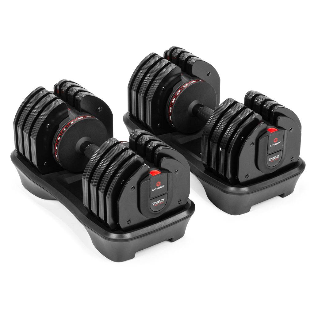 Gymstick Quick-Lock Justerbar Hantel 36kg 2 st SET
