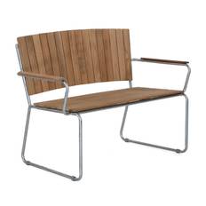 Sigtuna soffa teak/galv - Silver/Träfärg