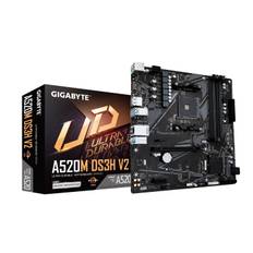 Gigabyte A520M DS3H V2 Mainboard - Unterstützt AMD Ryzen 5000 Serie AM4 CPUs, bis zu 4733 MHz DDR4 (OC), PCIe 3.0 x16, GbE LAN, USB 3.2 Gen 1, AMD, Sockel AM4, AMD Ryzen 3000 Series, AMD Ryzen Threadripper 3000 Series, AMD Ryzen Threadripper PRO 3000 WX