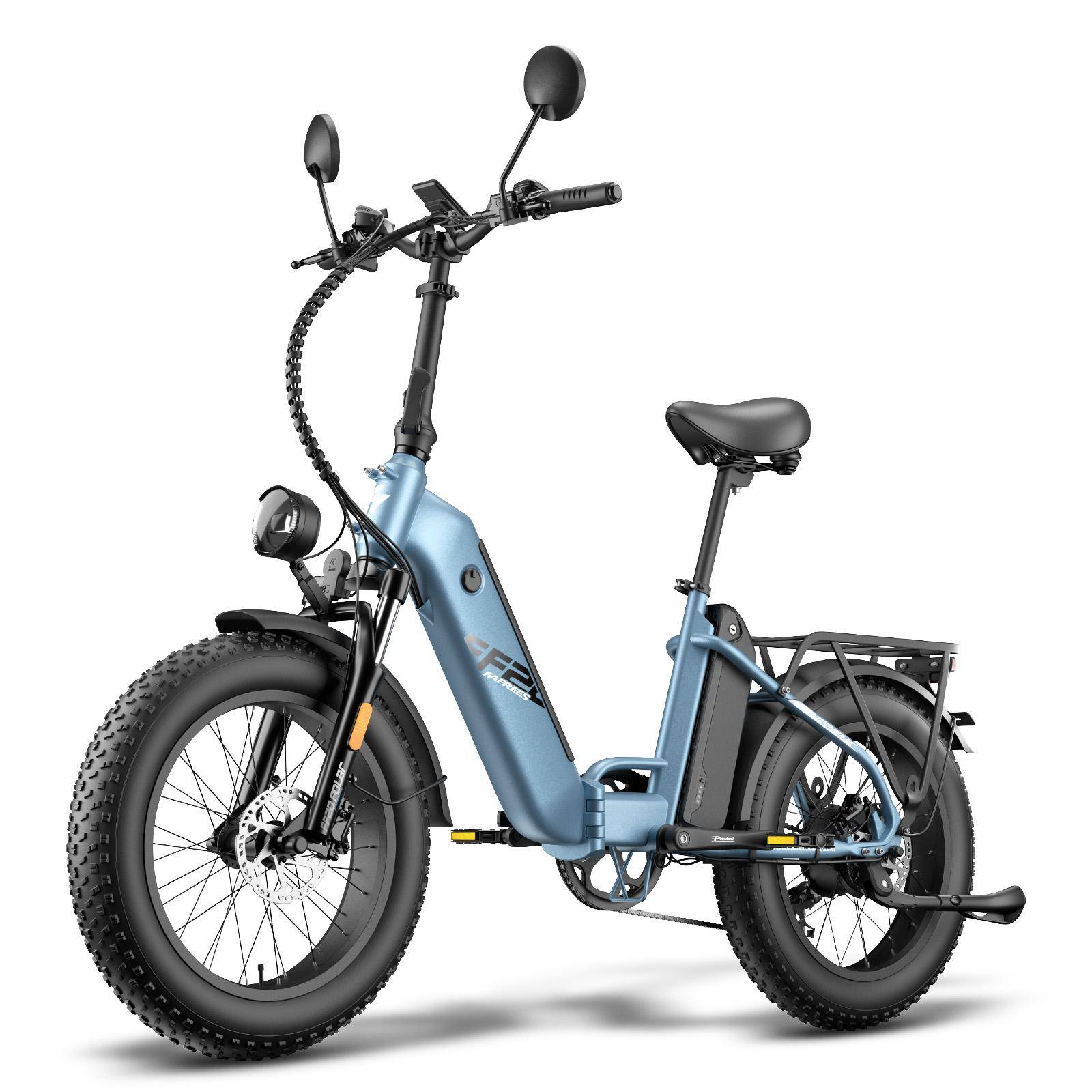 FAFREES FF20 Polar L1e-B-certifierad hopfällbar fettdäckad elcykel, 500W motor, 65Nm vridmoment, 3 körlägen, hydrauliska bromsar.